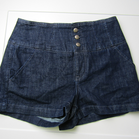 Express Pants - NWT Express High Waist Dark Jean Shorts Size 8